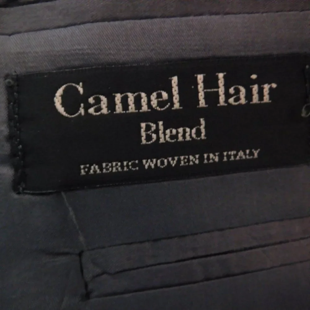 Camel Hair Sport‎ Coat Mens 44R Gianfranco Ruffini Italy Gray Tweed